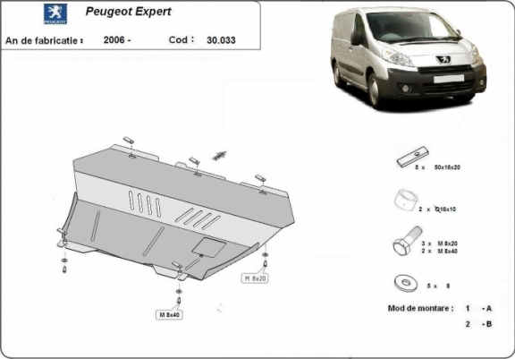 Scut motor metalic Peugeot Expert