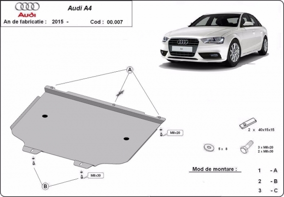 Scut cutie de viteză Audi A4 B9