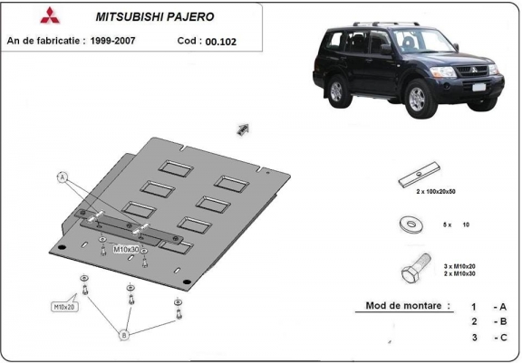 Scut cutie de viteză Mitsubishi Pajero III (V60, V70)